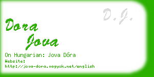 dora jova business card